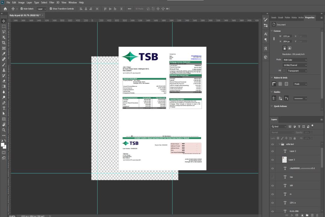 Modèle Word et PDF de relevé hypothécaire de la TSB Bank de Nouvelle , Zélande template Modèle Word et PDF de relevé hypothécaire de la TSB Bank de Nouvelle , Zélande template